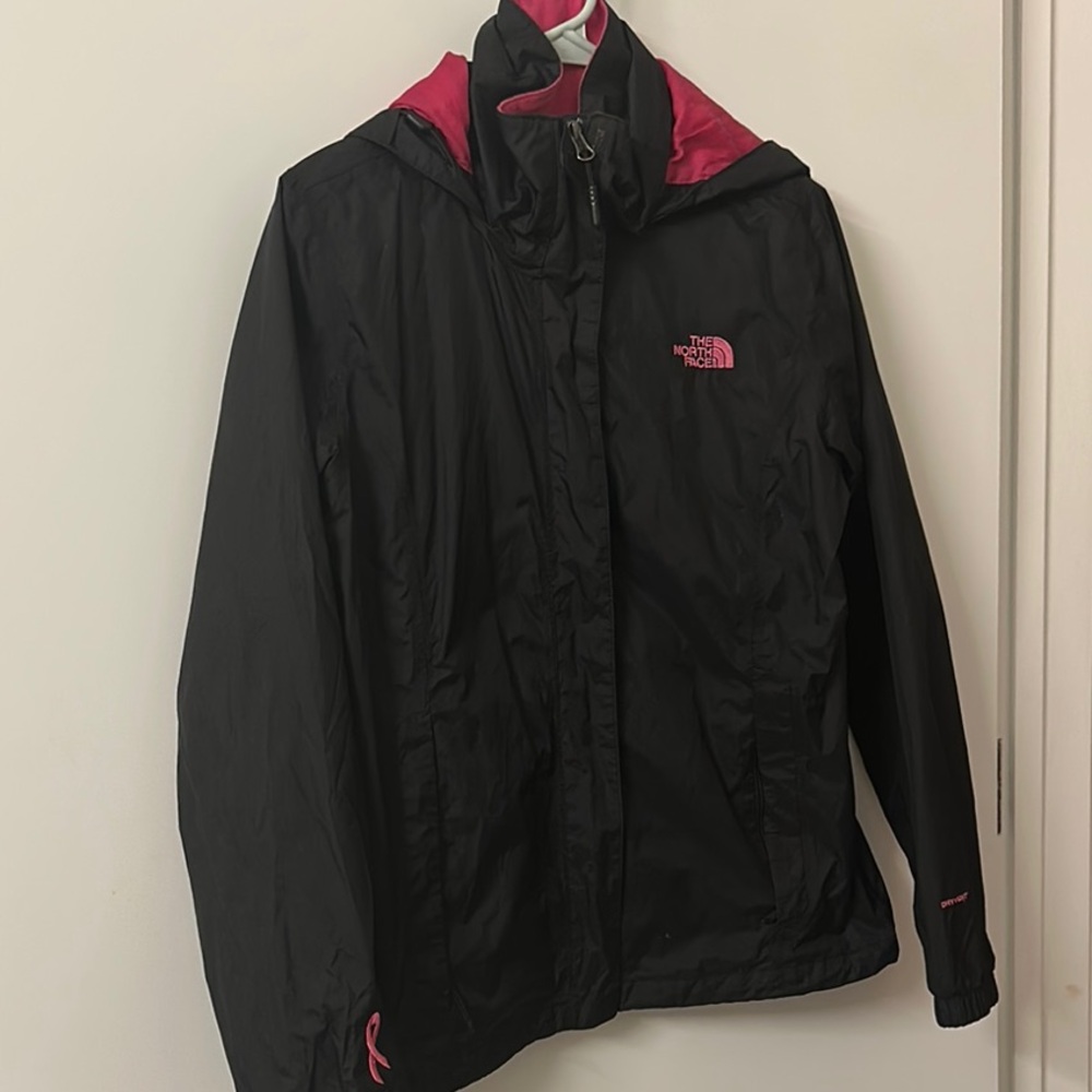 The North Face Women's Black and Pink Ski Jacket